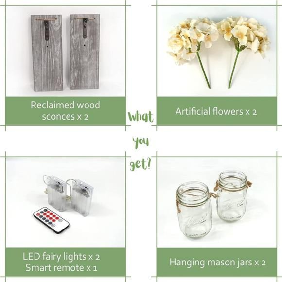 Rustic Wooden Wall Hanging Decor with LED String Lights for Modern Living Room - Picture 2 of 6